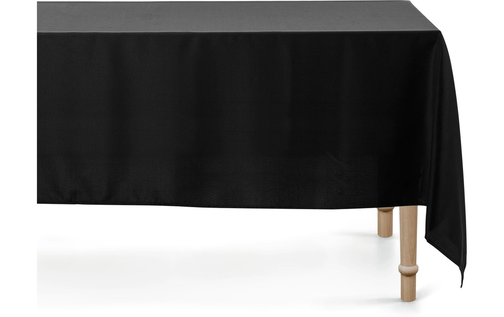 Partydeco Nappe Rectangulaire noir mat, 180 x 300 cm, 1 pièce