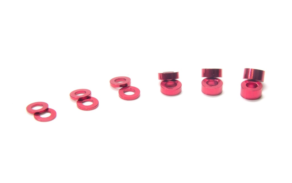 EP Entretoise M3 x 3 mm Aluminium, 10 pièces