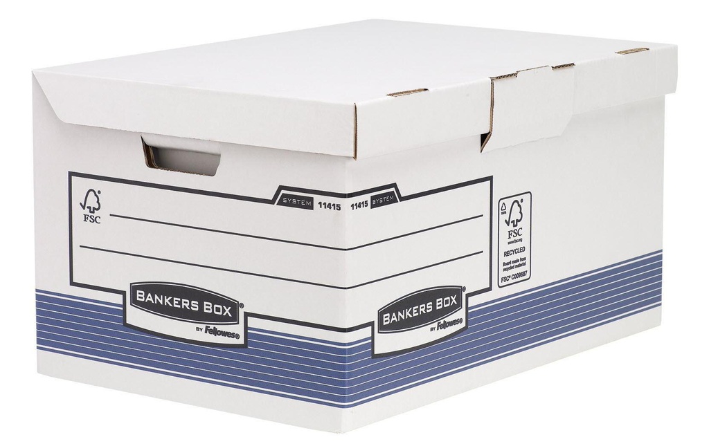 Fellowes Boîte de rangement Bankersbox 31 x 39 x 56  cm dix pièces