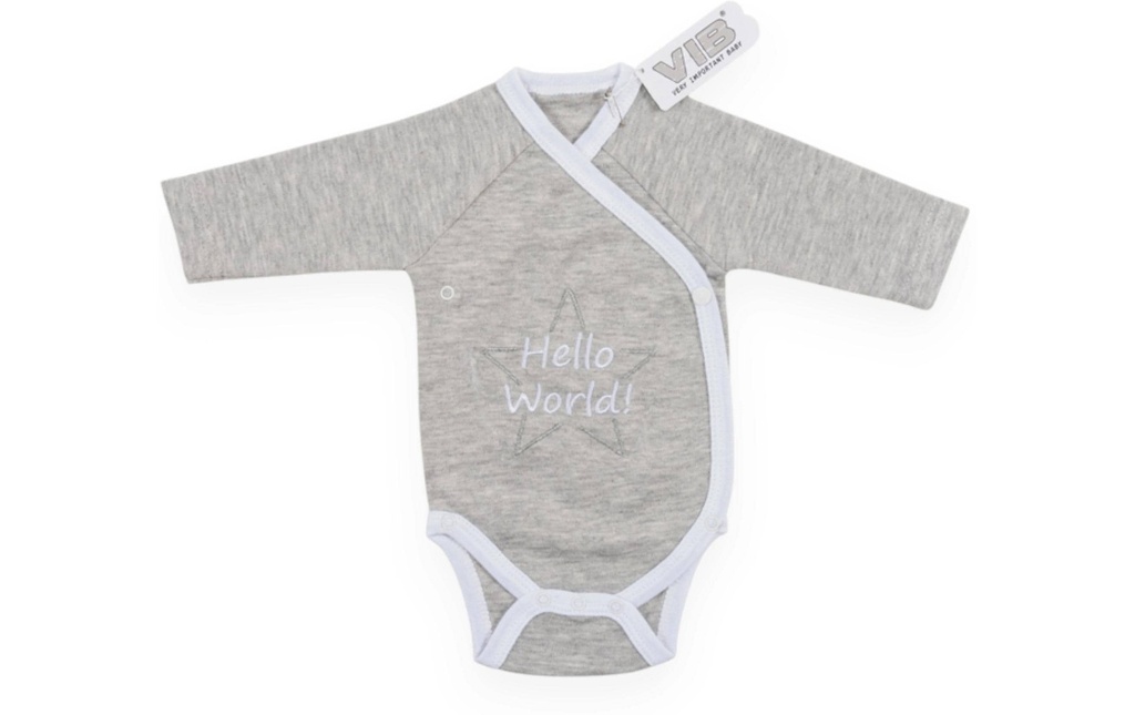 Very Important Baby Body Hello world blanc/gris