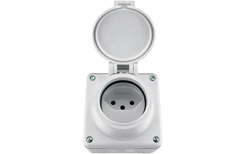 Mica AP Prise de courant 1 x T13, IP55 ws