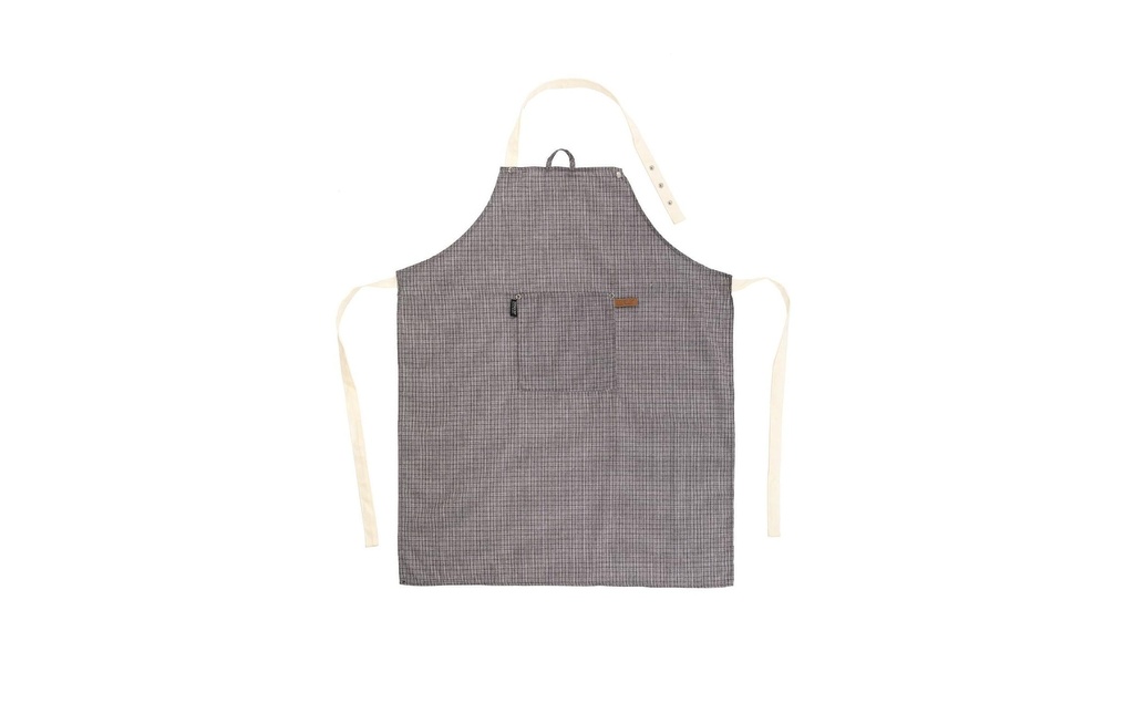 Tiseco Tablier de cuisine Sherlock Checker Gris