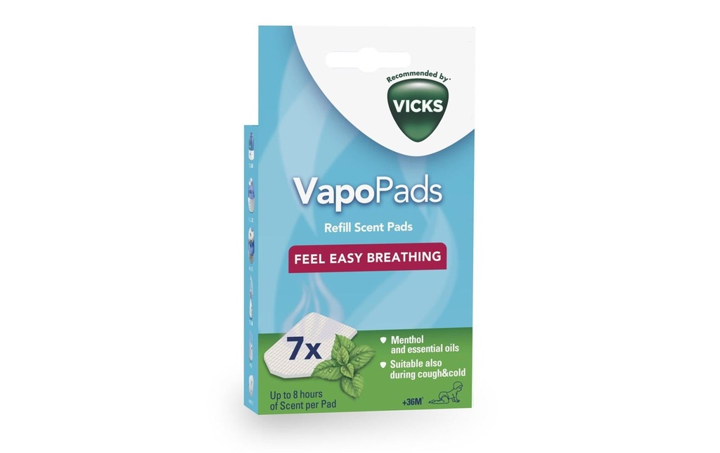 Vicks Recharge Vapo Pads Menthol 7 pièces