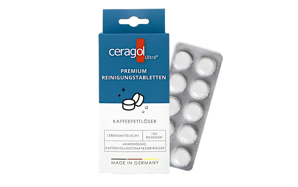 Ceragol Nettoyant pour machines Pastilles de nettoyage 10 pièces