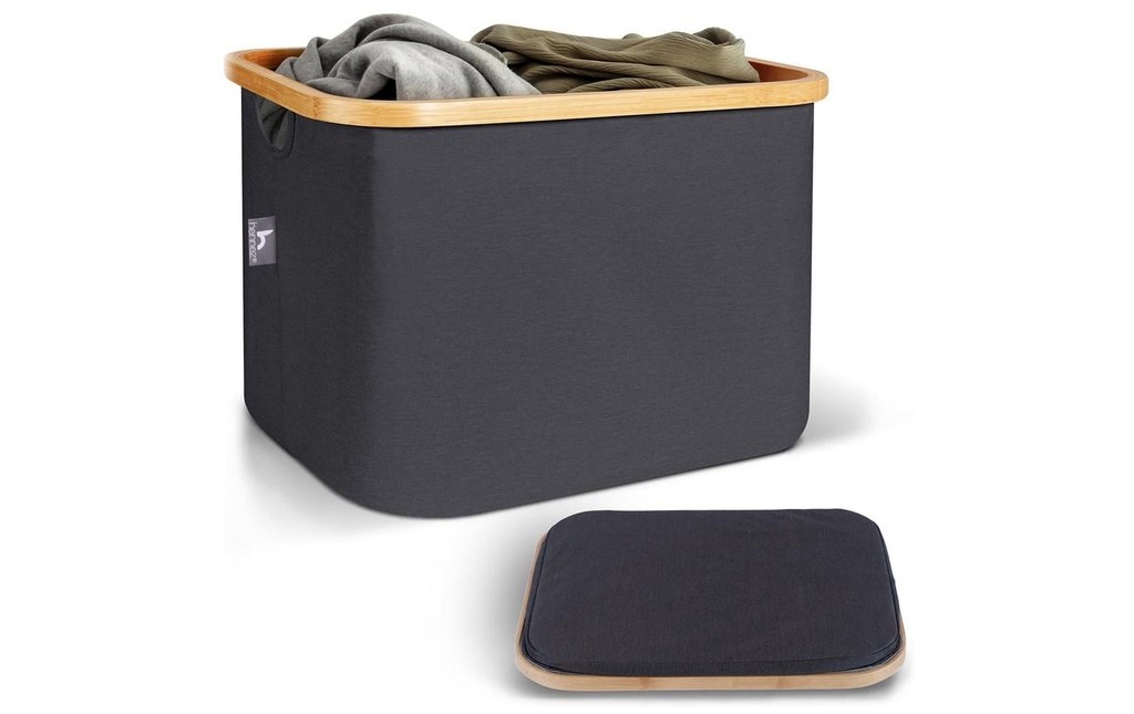 Hennez Panier de rangement Adrian Gris/Gris foncé, 40 l