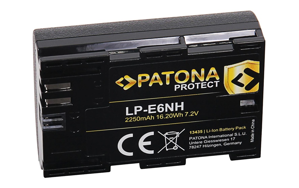Patona Batterie pour Appareils photo numérique pour Canon EOS R5, EOS R6, R6II et R7