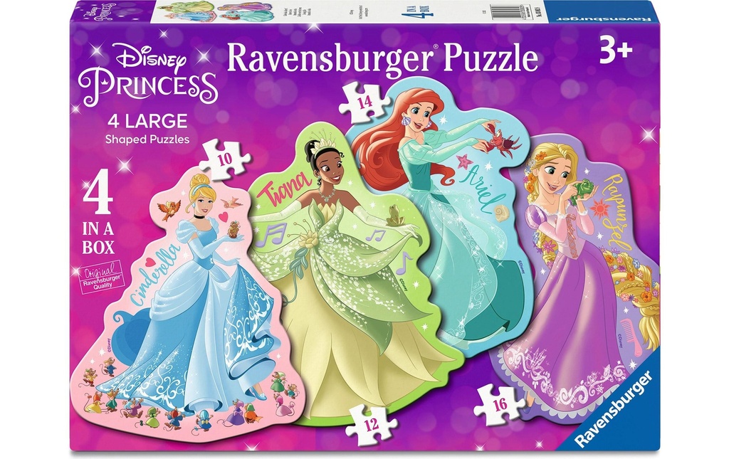 Ravensburger Puzzle pour enfants 4x Disney Princess