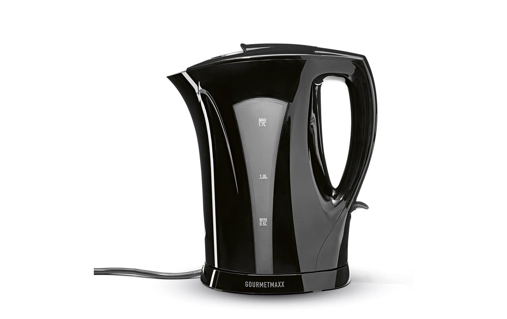 GOURMETmaxx Bouilloire 1.7 l, Noir