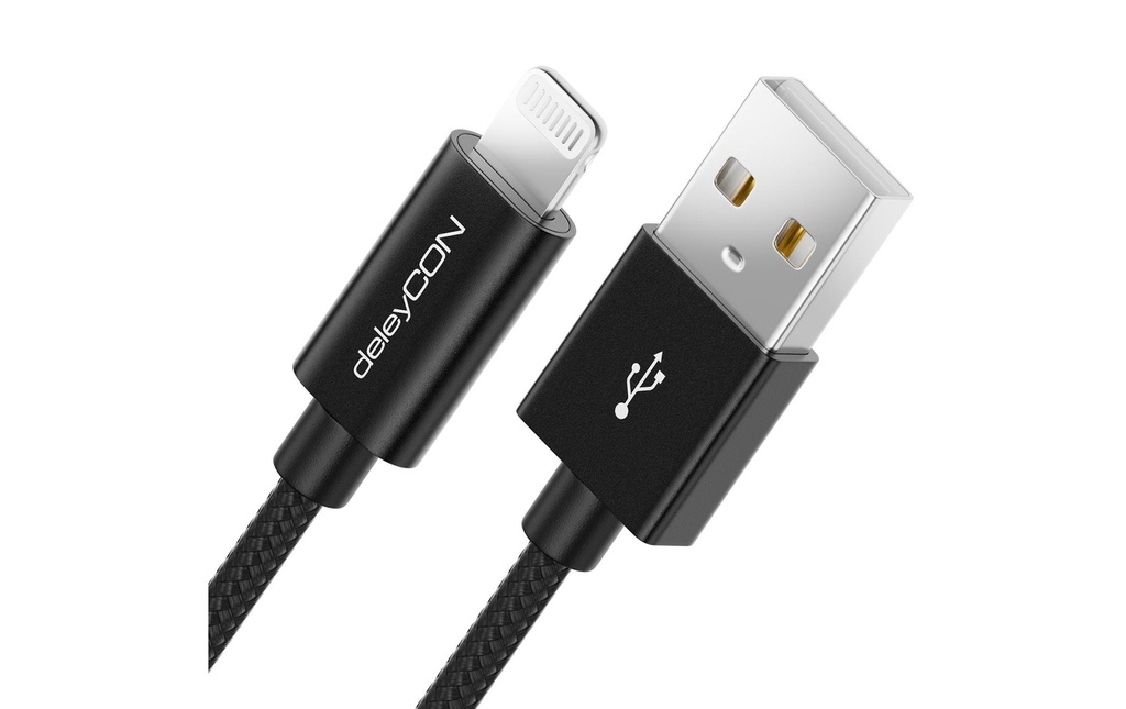 deleyCON Câble USB 2.0 USB-A - Lightning 2 m