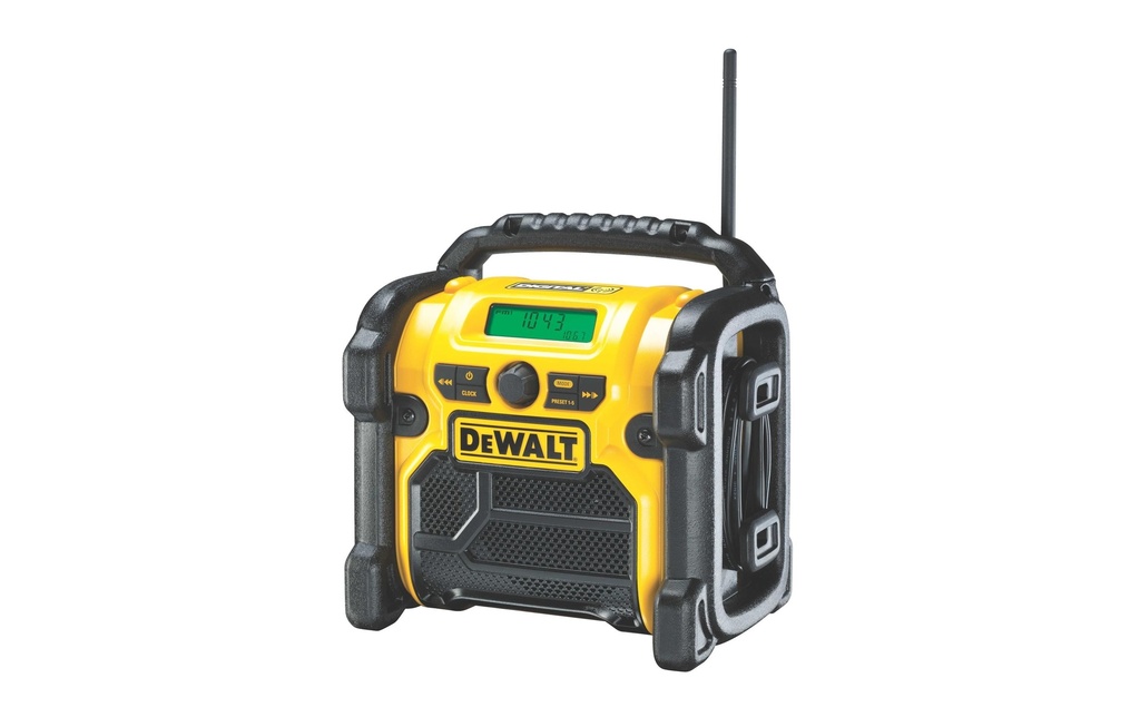 DEWALT Radio de chantier Fonctionnement sur batterie & sur secteur DCR020 DAB+, Solo