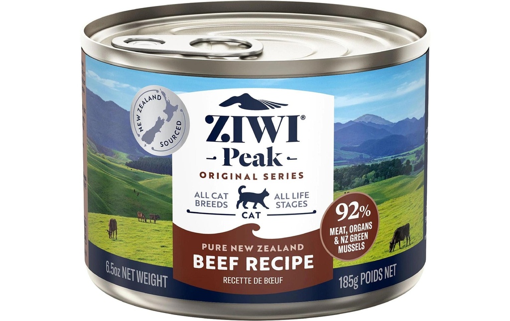 ZIWI Peak Alimentation humide Boeuf en boîte 185 g