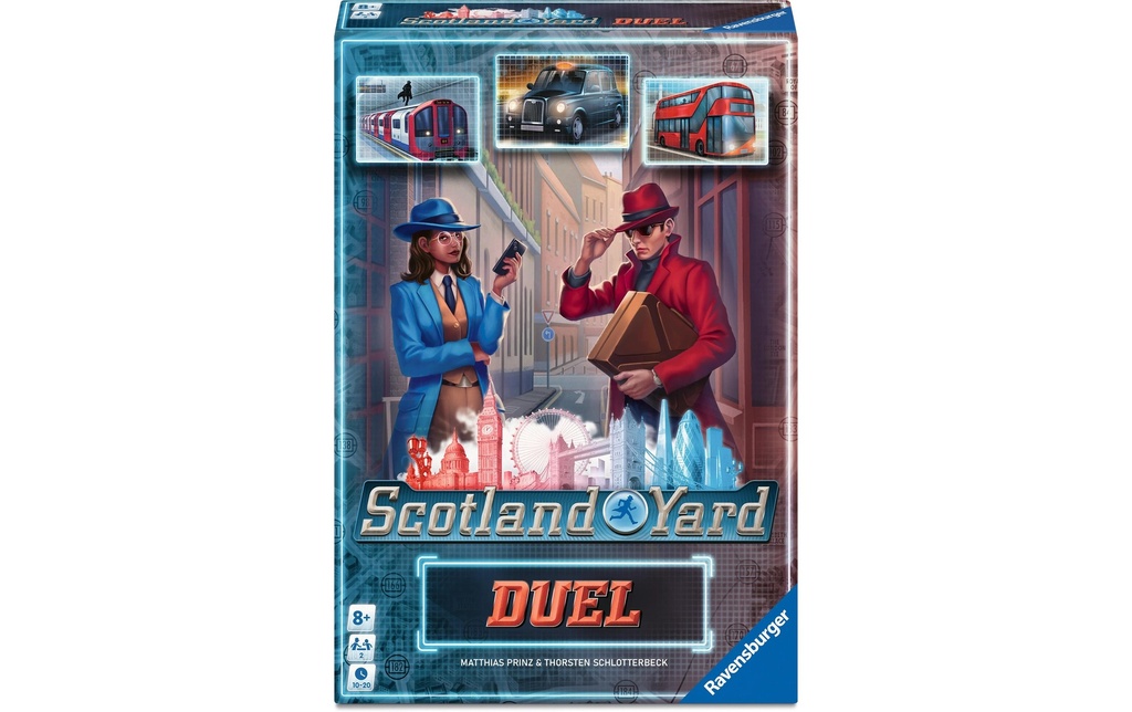 Ravensburger Jeu de société Scotland Yard Duel à partir de 8 ans, 2 joueurs
