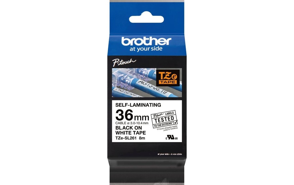 P-TOUCH Ruban P-touch 36mm blanc-noir
