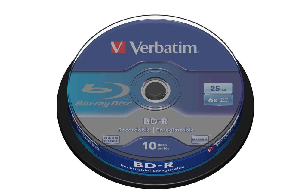 Verbatim BD-R 25 GB, tour (10 Pièce/s)