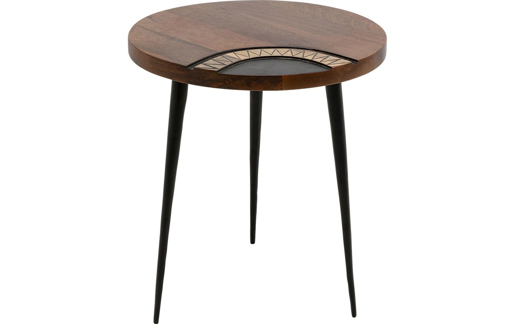 Kare Table d'appoint Medina 40 x 45 cm, Brun