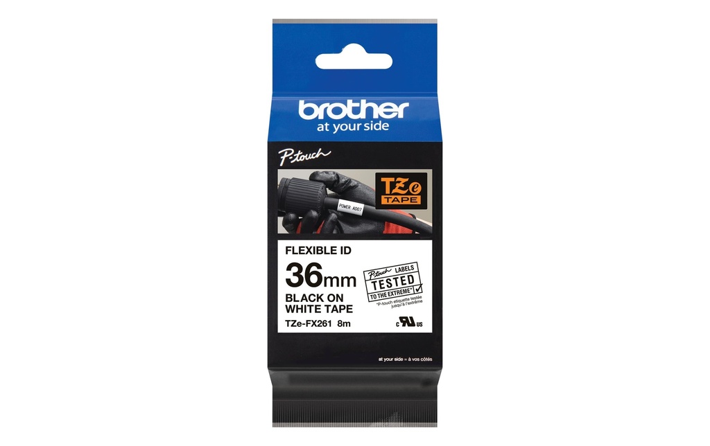 P-TOUCH Ruban P-touch 36mm blanc-noir
