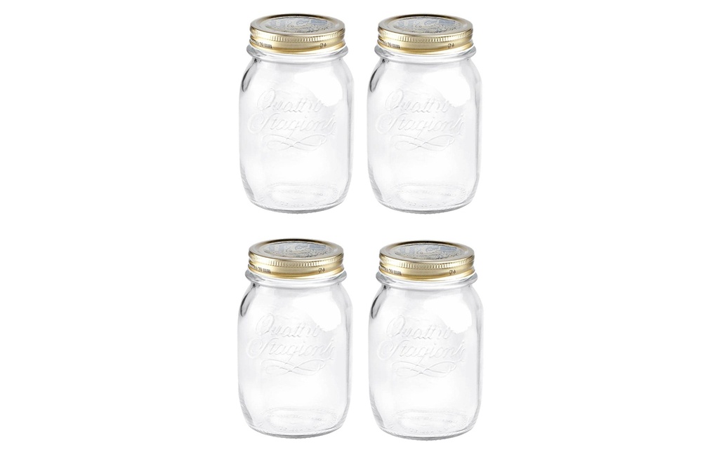 Bormioli Rocco Bocaux à conserves Quattro Stagioni 500 ml, 4 Pièce/s