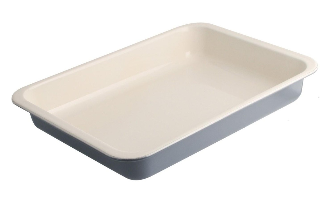 Zenker Plat à gratin et moule à grillades Angulaire, Crème