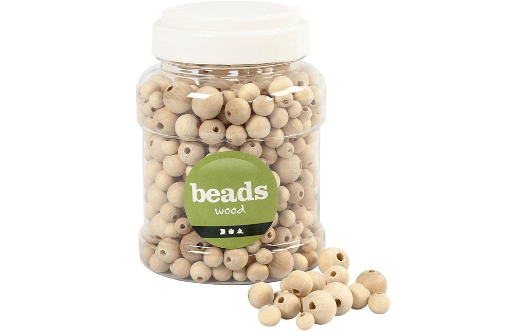 Creativ Company Billes de bois Beige