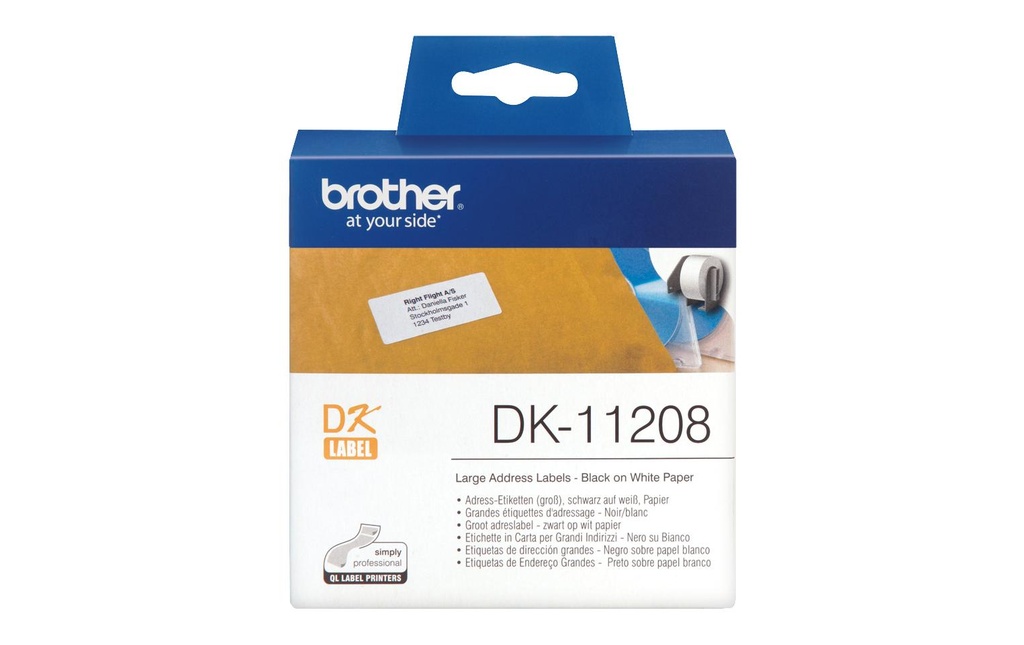 BROTHER DK-11208 étiqu.38x90mm (400 pces)