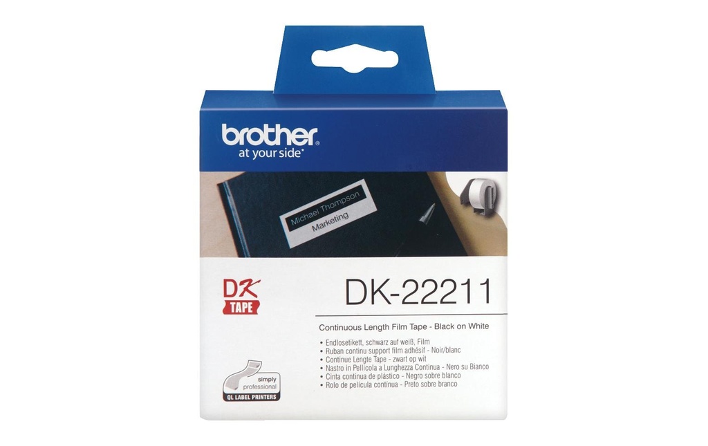 [260300211] BROTHER Brother étiqu.cont.29mmx15.24m