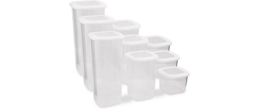 Hermia Boîte à provisions 3x 500 ml, 3x 1200 ml, 3x 1750 ml, Blanc