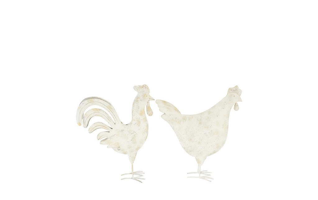 CHALET Figure décorative Poulet / Coq Hulda assorti, 1 pièce