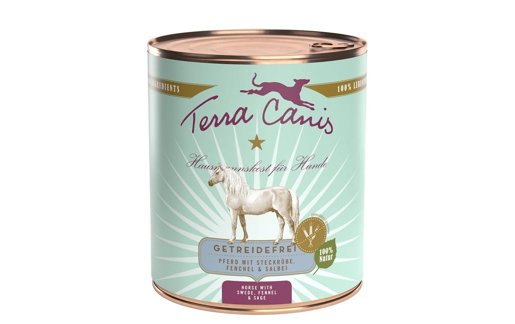 Terra Canis Alimentation humide Sans céréales cheval, 800 g
