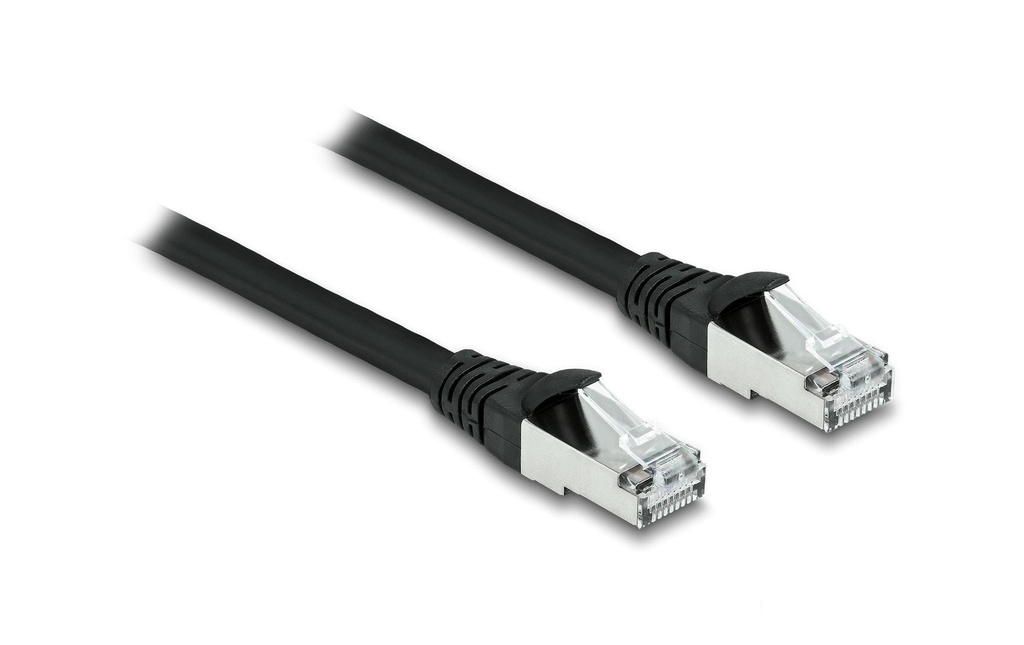 Delock Câble patch Outdoor Cat 6A, S/FTP, 5 m, Noir