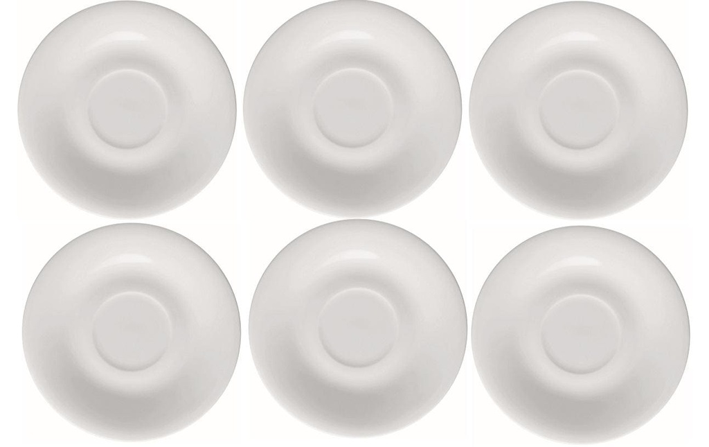 Arthur Krupp Soucoupe Neve Ø 15 cm, 6 Pièce/s, Blanc