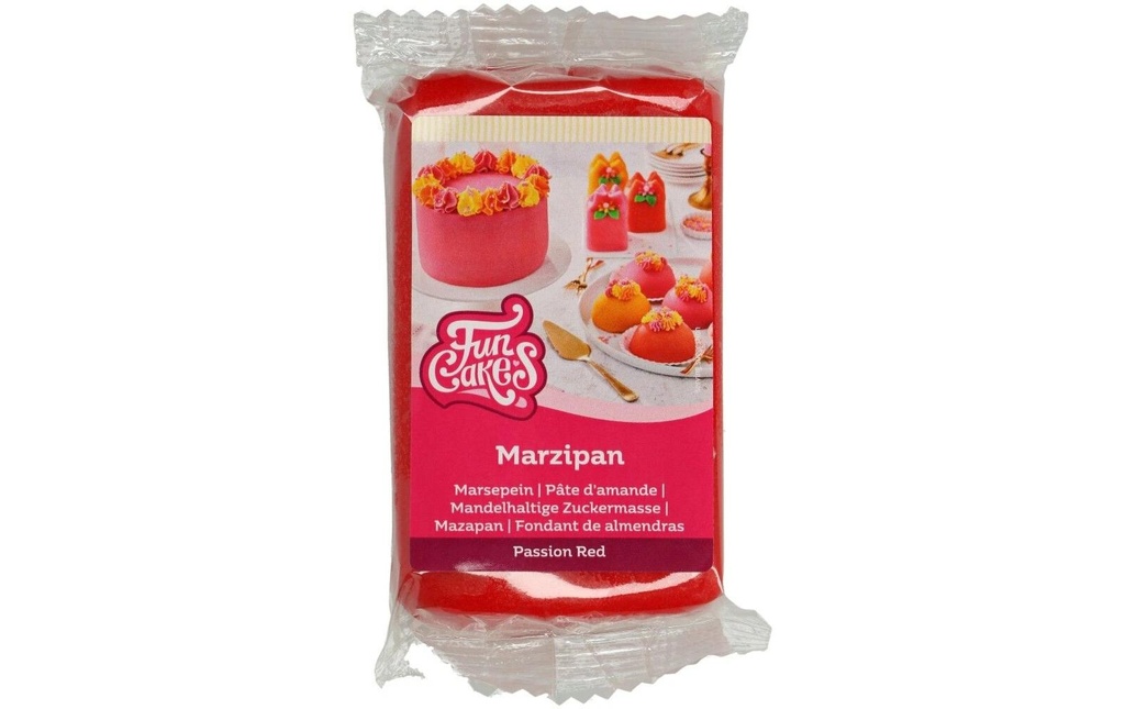 Funcakes Pâte d'amande – rouge 250 g