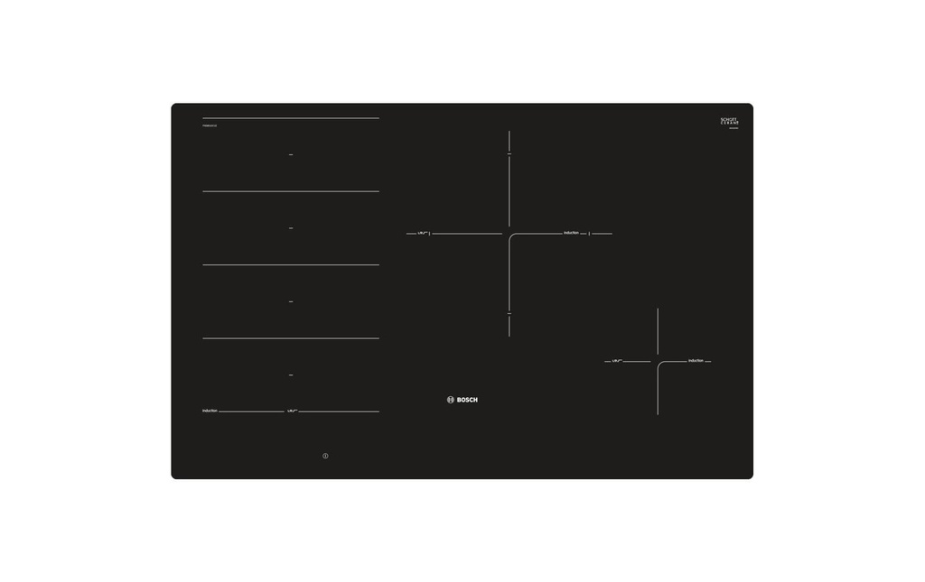 Bosch Plaque de cuisson par induction PXE801DC1E Affleurant