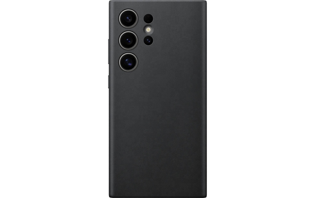 Samsung Coque arrière Vegan Leather Galaxy S24 Ultra Noir