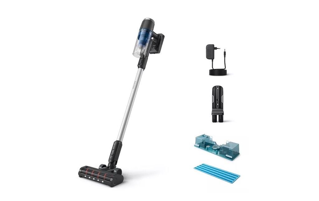 Philips Aspirateur à main/manche sans fil XC3131/01 Bleu/Noir