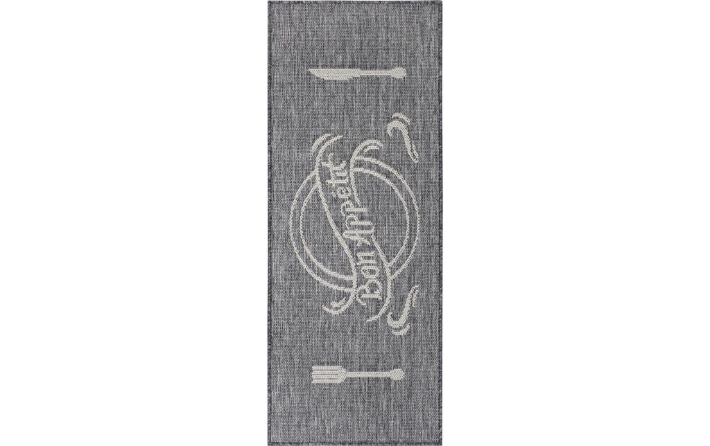 Hanse Home Tapis Bon Appetit 62 cm x 150 cm, Gris