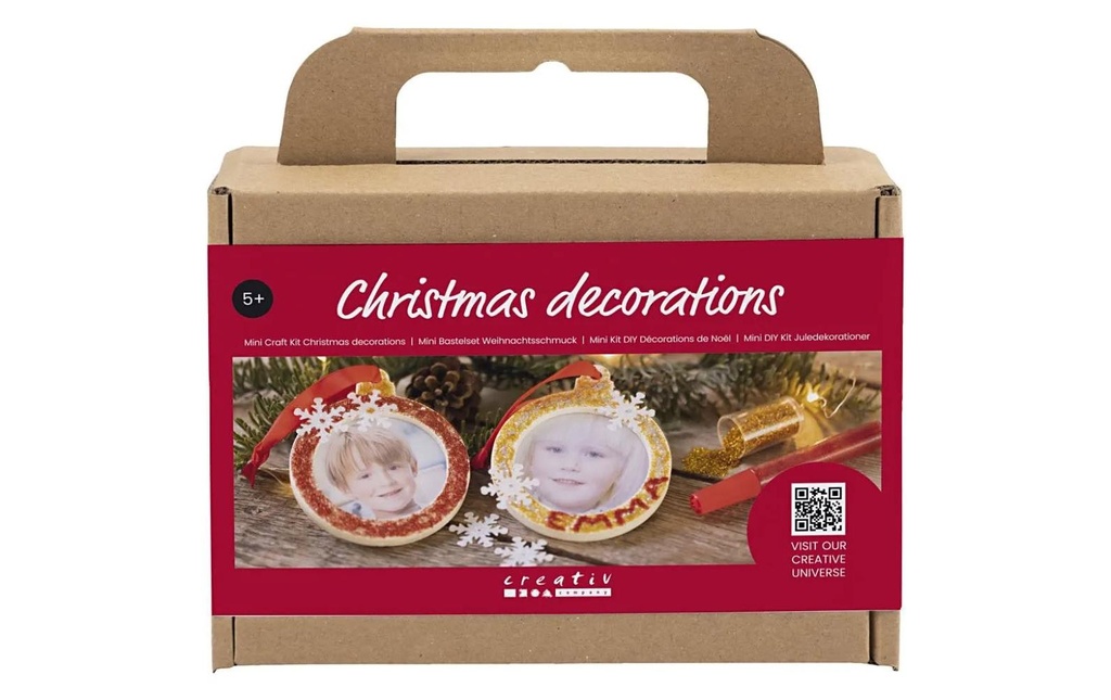 Creativ Company Kits de bricolage Boules de Noël Cadre photo