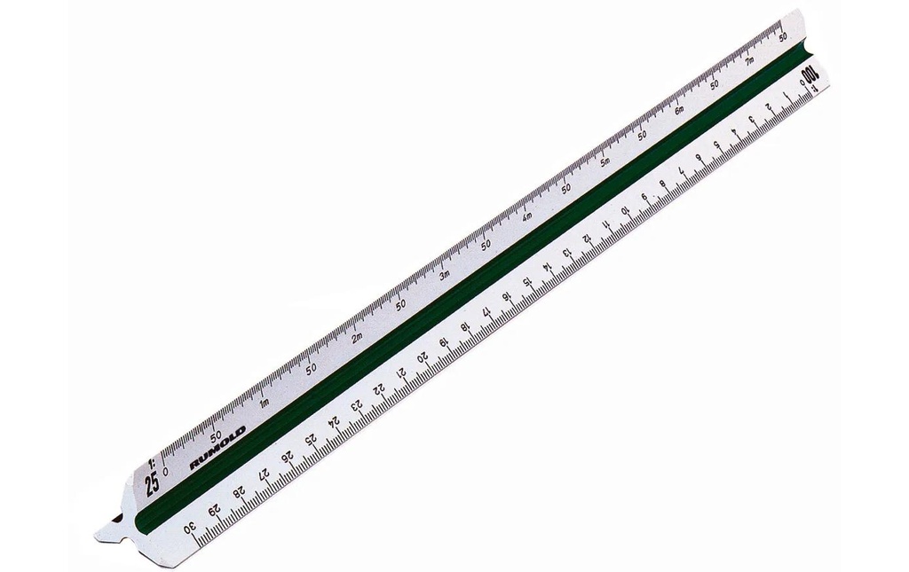 Rumold Righello triangolare Division Architect 4, 30 cm