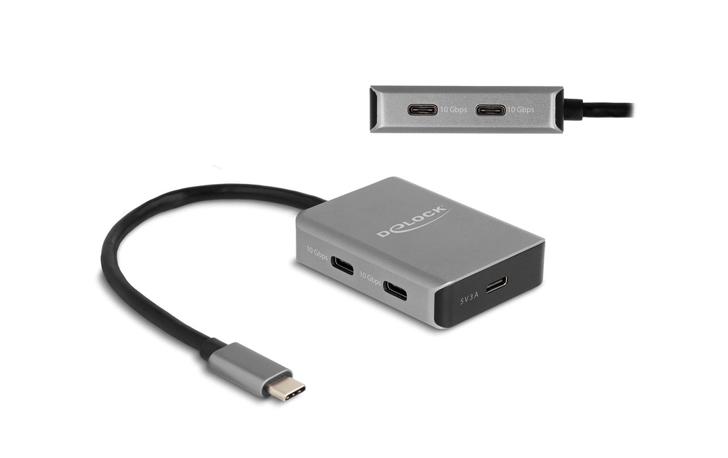 Delock Hub USB 4 ports USB-C 10 Gbps