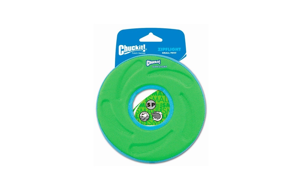 Chuckit! Jouet pour chien Amphibious ZipFlight S, Ø 15 cm, Assortis