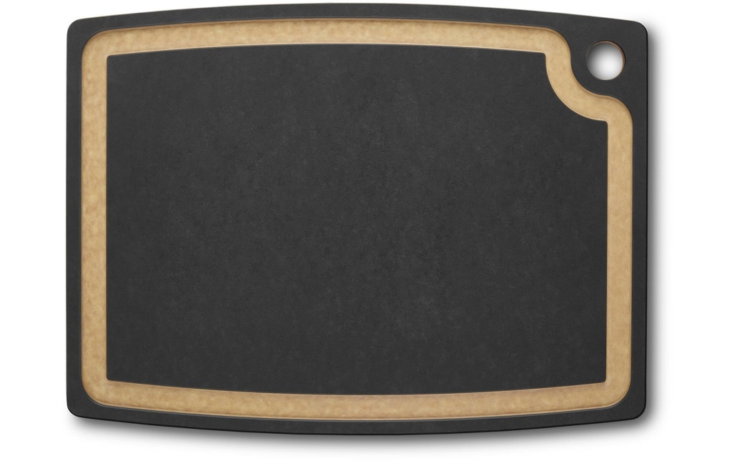 Victorinox Planche à découper Kitchen Rainure à jus, 44.4 cm x 33 cm, Noir