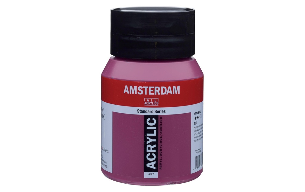 Amsterdam Peinture acrylique Standard 567 Rouge-violet couvrant, 500 ml