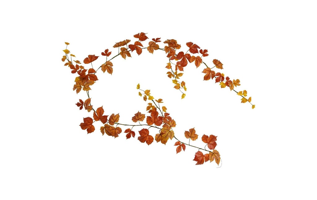 Botanic-Haus Plante artificielle Guirlande artificielle en érable Orange d'automne, 180 cm