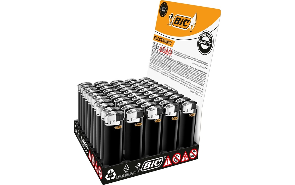 BIC Briquet électronique J38 All Black Noir