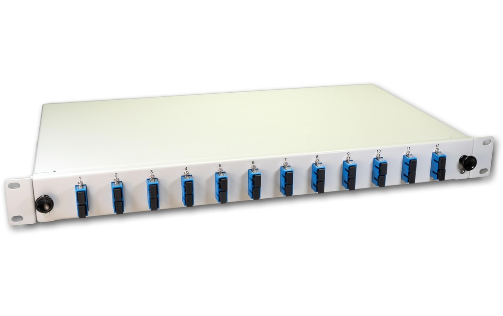 Lightwin Boîte d’épissure 24 fibres, 12x DSC SM, 9/125µm OS2 Pigtail