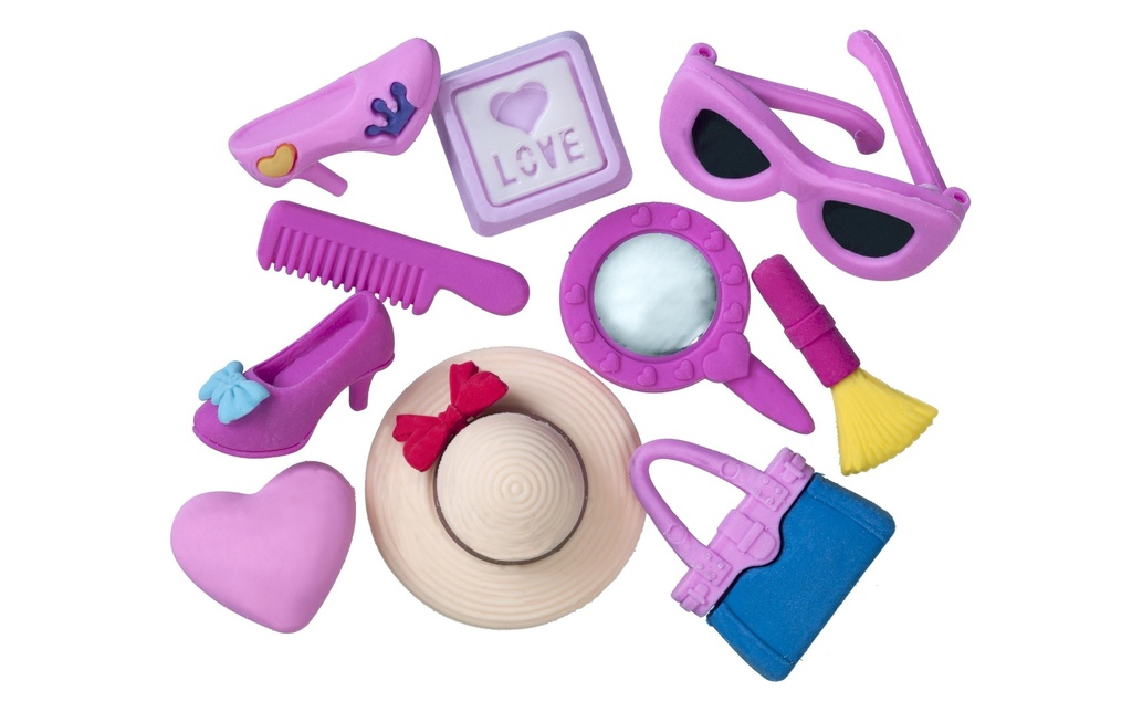 LINEX Set de gommes Girls 3D (10 pces)