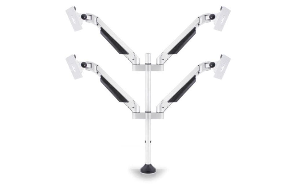 Multibrackets Supports de table Quad jusqu'à 10 kg – Blanc