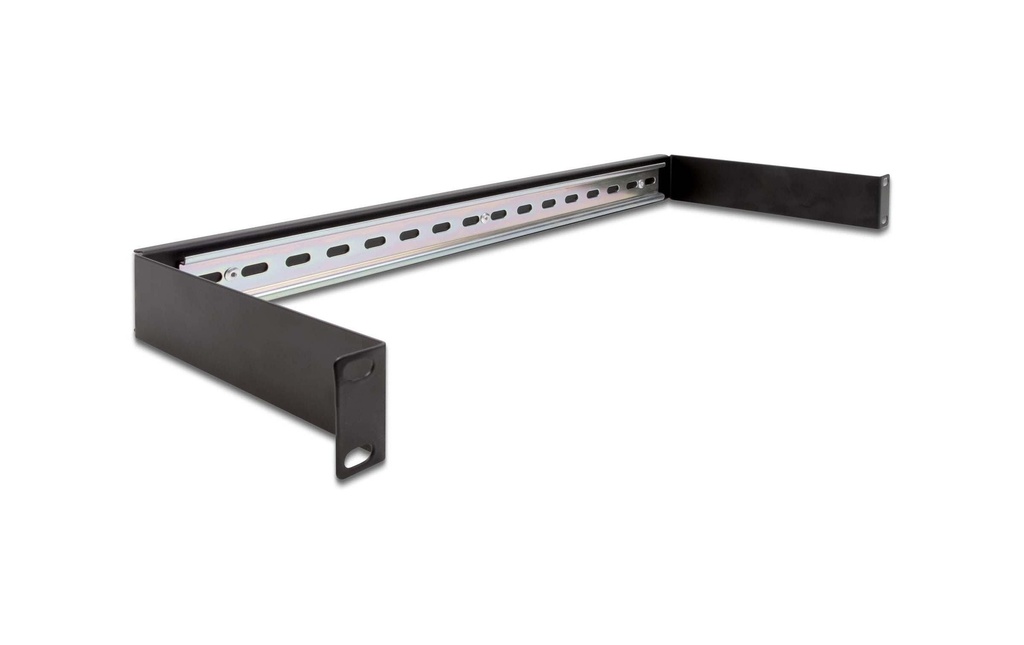 Delock Panneau de profilé chapeau 1U 19, Noir