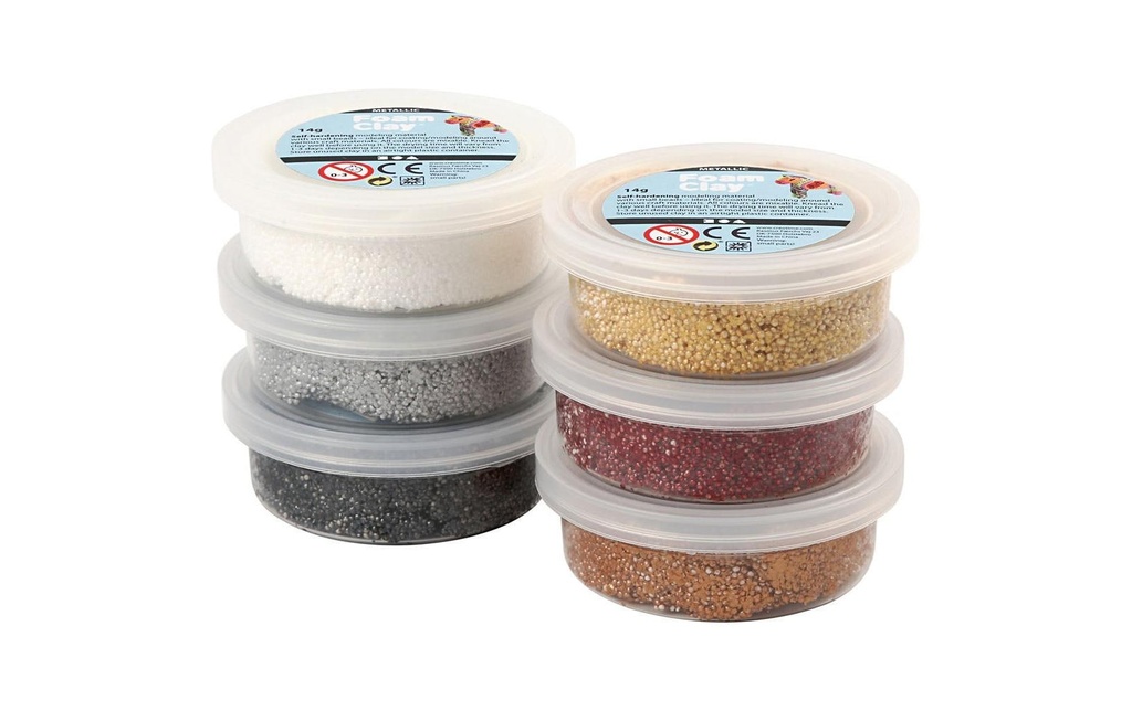 Creativ Company Set de modélisation Foam Clay 6 x 14 g Multicolore