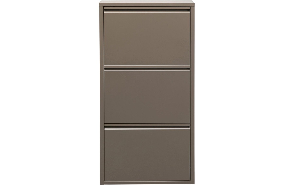 Kare Armoire à chaussures Caruso 3-, 50 x 103 cm, Brun