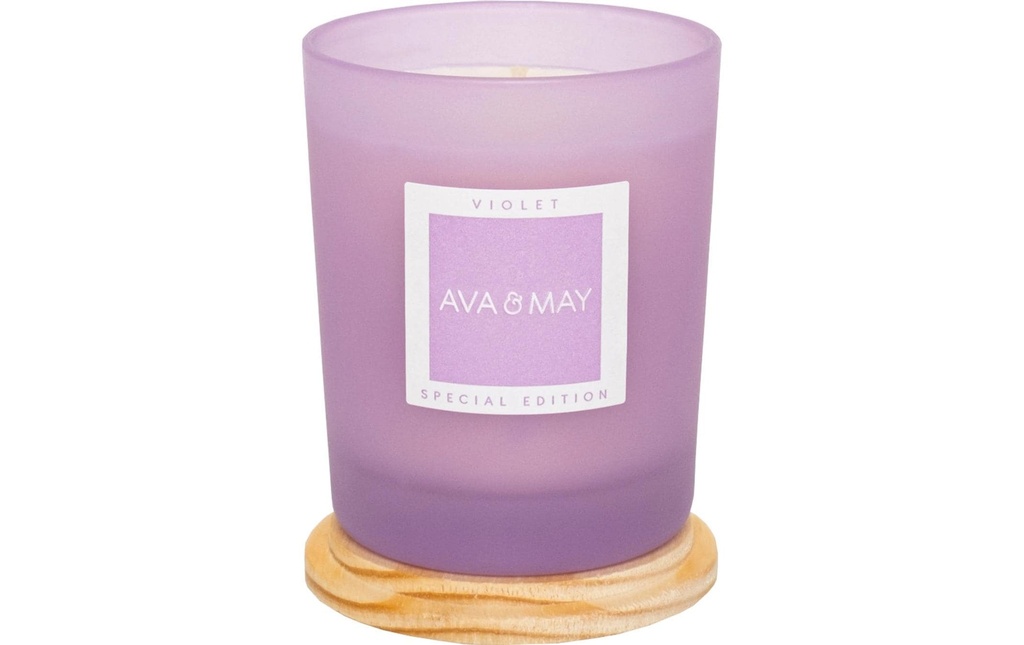 AVA & MAY Bougie parfumée Violet XOXO 180 g